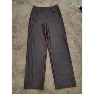 4th & Reckless Tristi Faux Leather Pants Women Sz L Maroon High Waist NWT